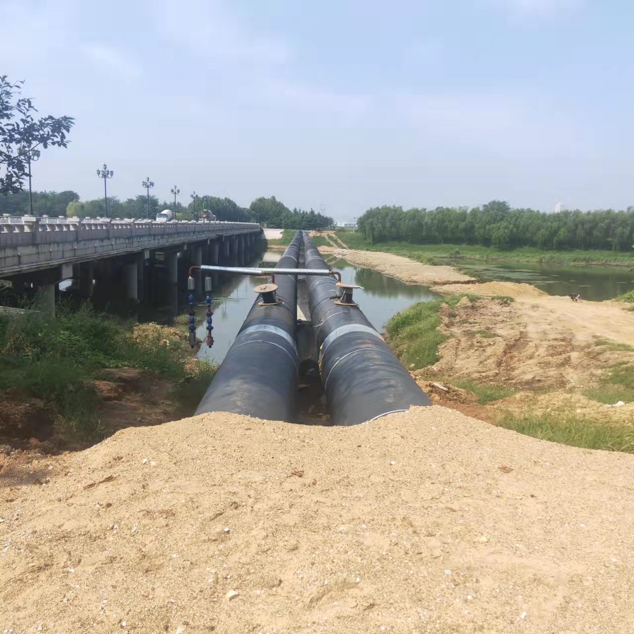 洛阳西气东输顶管施工输油管道清洗